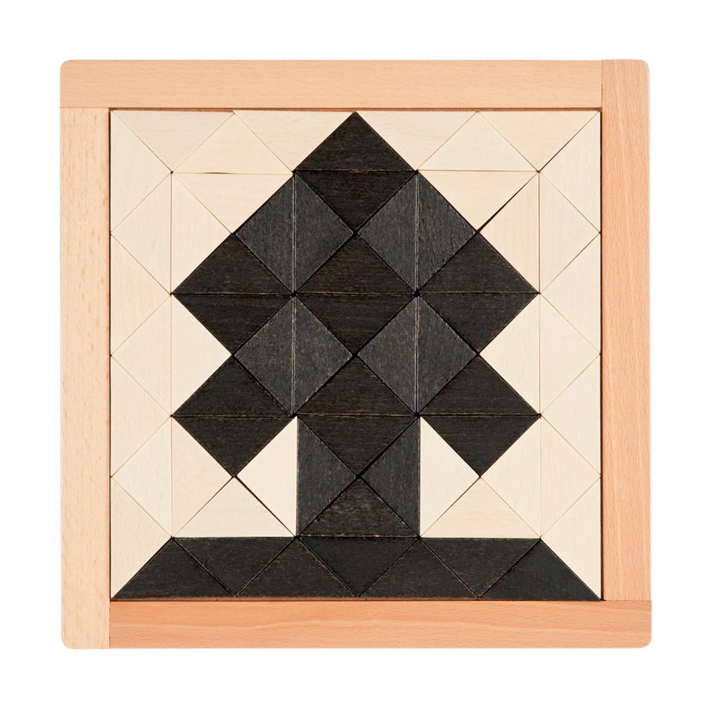 Magisches Mosaik schwarz-weiß