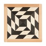 Magisches Mosaik schwarz-weiß