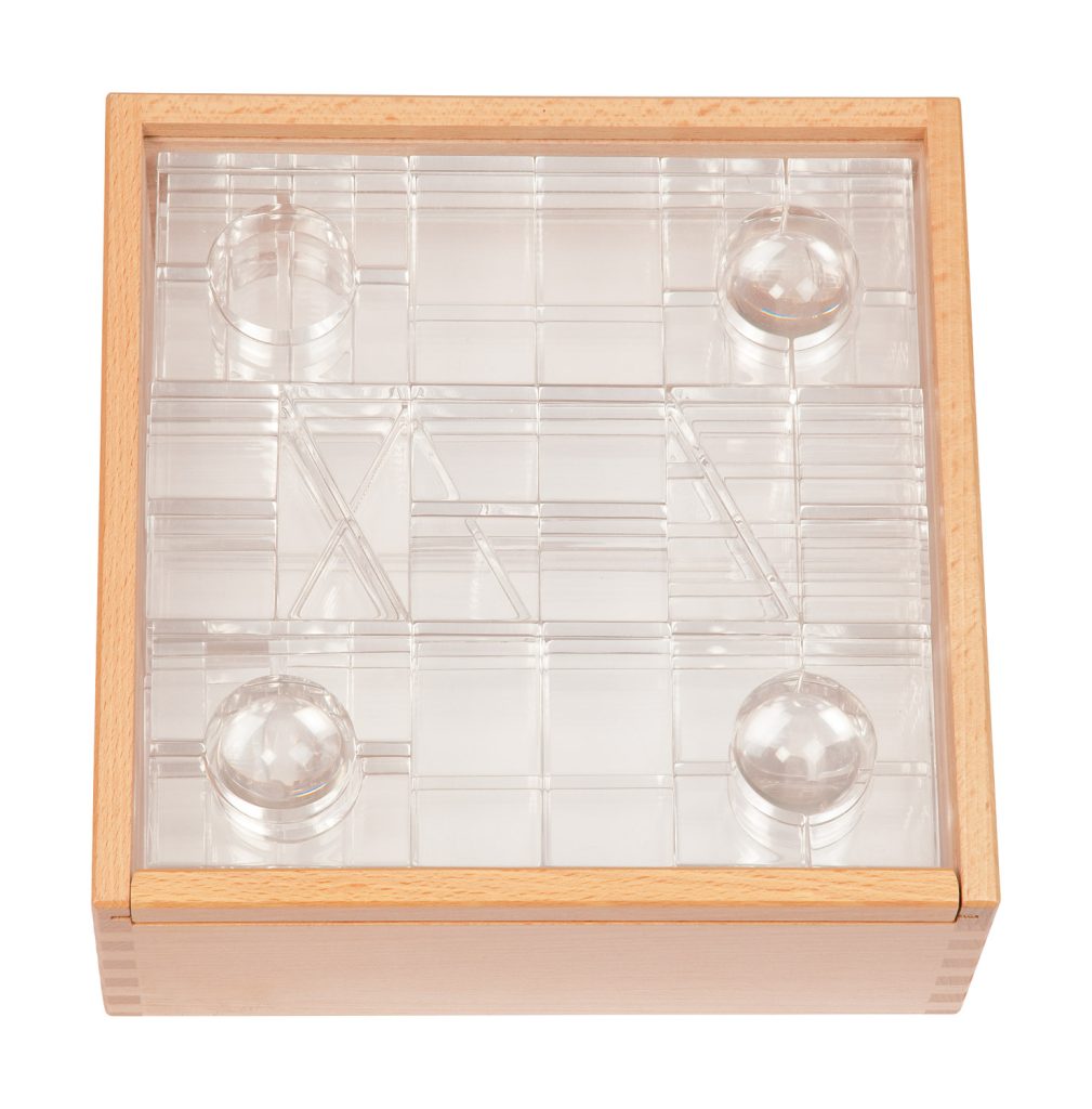 Luxy glasklar im Holzkasten
