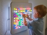 Regenbogen Steckbrett Wand