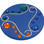 Juwelenkreisel blau
