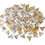 Riesen Glitzer-Prismo gold/s.