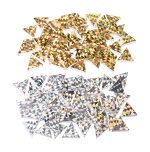 Riesen Glitzer-Prismo gold/s.