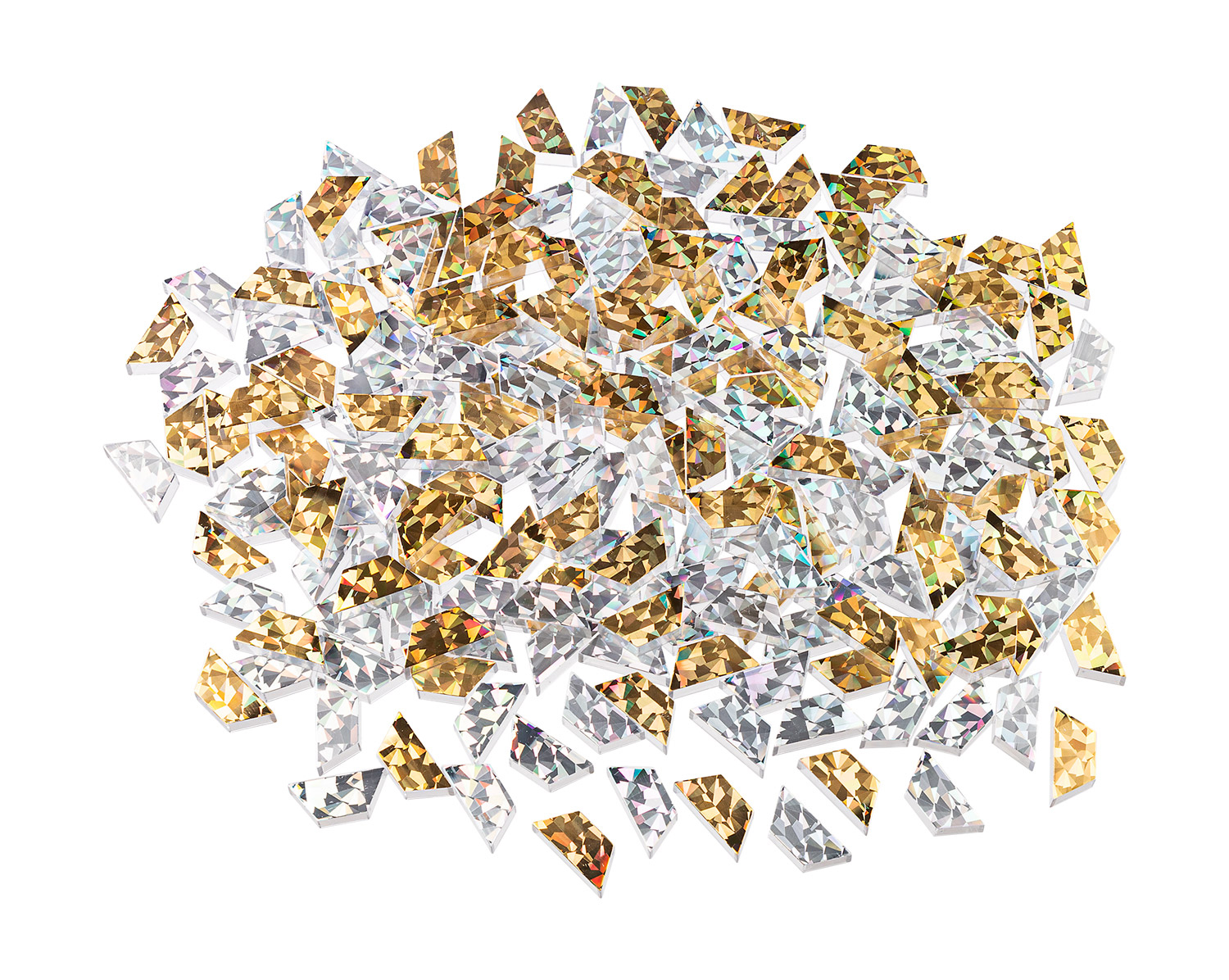 Glitzer-Trapeze gold/silber Glitzer-Trapeze gold/silber