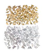 Glitzer-Trapeze gold/silber