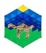Glitzer-Trapeze gold/silber
