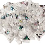 Glitzer-Prismo silber/100 St.