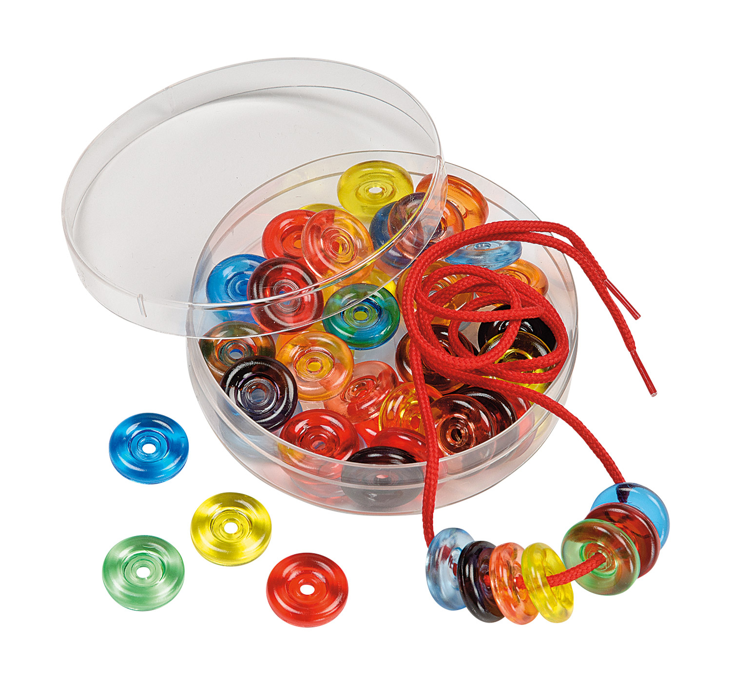 Muggelperlen transparent, Dose Muggelperlen transparent, Dose